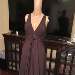 Michael Kors XS Elegant Brown Sleeveless Dress